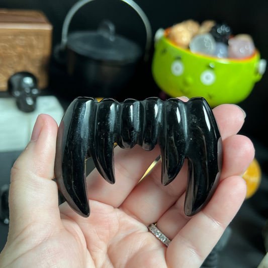 Obsidian Vampire Teeth
