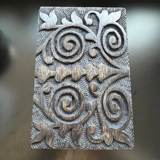 Spiral Tree of Life Wooden Box 4x6"