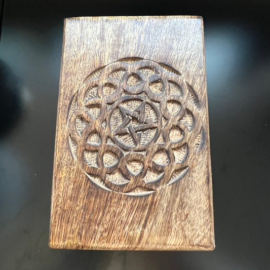 Celtic Knot Pentagram Box 4x6"